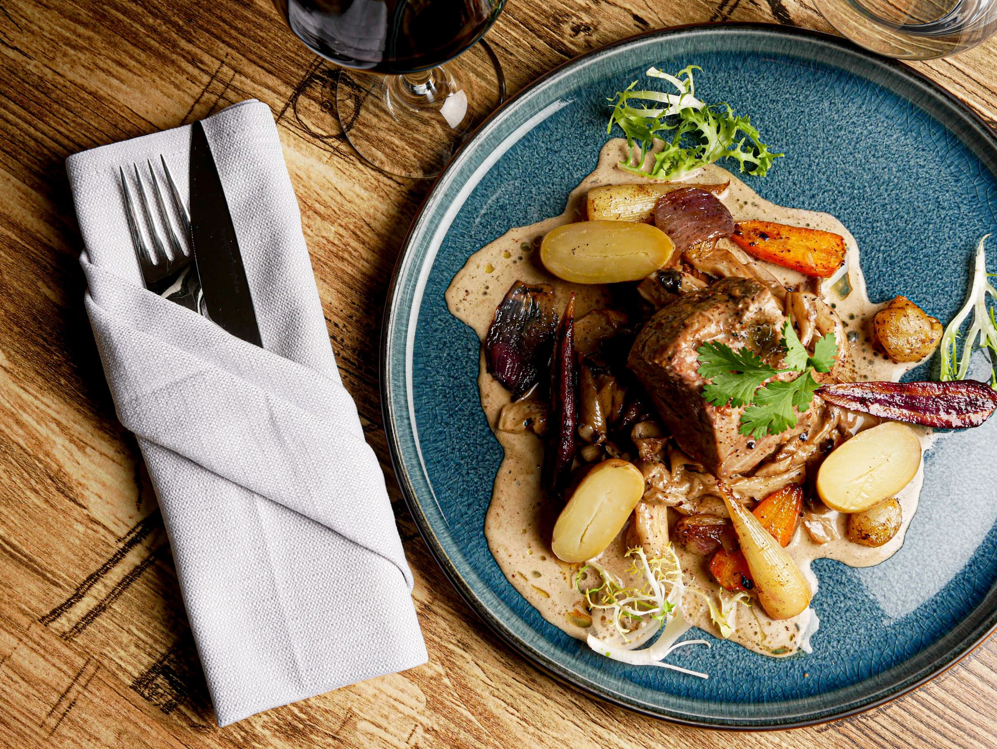 Plat de viande restaurant Oncy sur ecole 91 Essonne